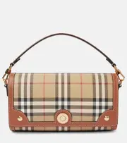 [Burberry] Burberry Note Burberry Check Small shoulder bag One Size beige