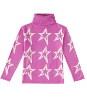 [Perfect Moment Kids] Perfect Moment Kids Star Dust wool turtleneck sweater Y 12 pink