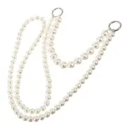 Pearl Crossbody Bag Chain Beaded Purse Strap Chains for Handbags Miss