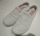 Sketchers Women's Shoe White Sparkle Knitastic Memory Foam Slip-on Size 9.5 New