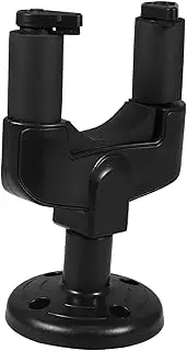 Totority Detachable Wall Mount Guitar Hanger with Auto Locking Grip and Base Black Guitar Bracket for Electric Acoustic and Bass Guitars Space Saving Wall Holder for Guitar Display