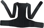 HEATSHAKING Back Support Strap for Adults Ergonomic Back Straightener for Improved Posture Comfortable and Breathable Design for Home Office and Sports Activities Black