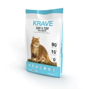 【KRAVE 渴望】無穀海陸龍蝦貓5.4kg(貓糧、貓飼料)