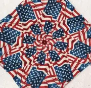 16 9.5" Stonehenge Stars & Stripes #1 * Stack Whack Quilt Blocks * Kaleidoscope