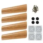 Rubber Wood Table Legs Cabinet Feet Sofa Replacement Wooden Chair Work