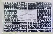 NEW Creative Memories - ABC/123 - INDIGO Classy Stickers - 3 Sheets Blue