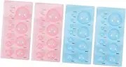 4Pcs Paper Quilling Mould Set Half Ball Domes DIY Craft Tools for Paper Art Durable Material for Flower Pots and Creative Decorations