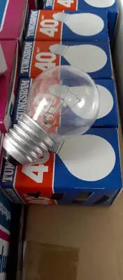 (4 PIECES) Tungsram 40 Watts Clear E27 240V Edison Screw Lamp (Made in Hungary)