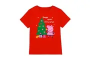 Peppa Pig Childrens/Kids Christmas Tree T-Shirt (Red) - UTTV5029