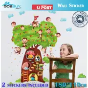 Wall Stickers Removable Monkey Tree House Kid Nursery Decal Treehouse Large Size