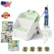 Lightweight Kids Step Stool for Potty Training & Easy - Cute Frog Design
