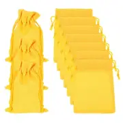 20 Pcs Burlap Bags with Drawstring, 4 x 5.5 Inch Favor Sacks, Bright Yellow