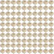 HIPOGT 100 Pcs 1/8 Inch Cashmere Polishing Buffing Wheel for Dremel Kit - Silver Polish Wheel - Watch and Jewelry Polishing Kit