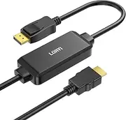 HDMI to Displayport Cable, 6.6ft HDMI to DP Cable(Male to Male), HDMI Source to DisplayPort Monitor Unidirectional, Compatible for Xbox One/360/PS4/PS5/Mac Mini, PC to Monitor