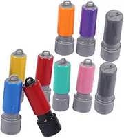 VILLFUL Self Ink Stamps Holiday 10pcs Name Stamp Making Tool Engraved Seal DIY Engraving Seal Case Ink Pad