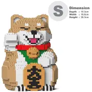 Jekca Lucky Shiba Inu 01S-M01 Building Bricks Set 16x19x26cm