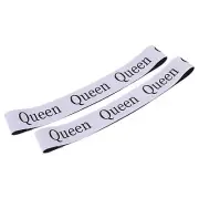 Bed Sheet Organizer Bands, 2 Pieces, White (QUEEN)