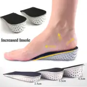 Memory Foam Invisible Height Increase Insoles Heel Lift Taller Shoe Inserts Pad