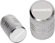 jiningqiuguodianzi Compatible with BMW R 1200 GS LC R1200GS R 1200GS ADV Adventure Motorcycle Tire Valve Air Port Stem Cover Cap Plug CNC Aluminum Accessories(Silvery)