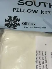Southwestern Pillow Kit Quail And Prickly Pear