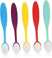 Versatile Art Tools: 5pcs Flat Ink Blending Brushes for Card Making Drawing Stamping Supplies