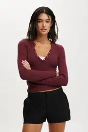 [Cotton On Women] Cotton On Women - Suiting Mini Short - Black 16 BLACK