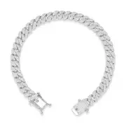 Silver CZ Cuban Chain 6.0mm - Sleek, Stylish & Versatile