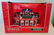 COCA COLA TOWN SQUARE FIBER OPTIC GINNY'S DINER 1ST EDITION 2002 1 YEAR RELEASE
