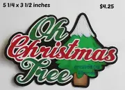 OH CHRISTMAS TREE TITLE boy girl scrapbook premade paper piecing 3D die cut