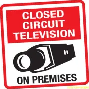 4 Security Alarm WARNING DECALS -Closed Circuit, Home & Business WINDOW Stickers