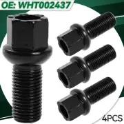 4x Black Wheel Bolts Lug Nuts WHT001812 For VW Golf Jetta Eos Passat B6 M14x1.5 (for: Volkswagen)
