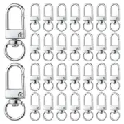 30pcs Metal Lobster Claw Clasps, 360° Swivel Lanyard Snap Hook with Key Rings