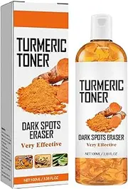 Turmeric Toner,Tumeric Toner Facial Serum,100ml Turmeric Toner Dark Spot Eraser for Face, for Facial & Neck, Even Skin Tone, Flawless Skin,1 PCS