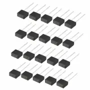 20Pcs DIP Mounted Miniature Square Slow Blow Micro Fuse T5A 5A 250V Black