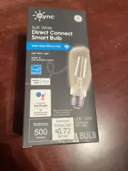 GE Cync Soft White Smart LED Dimmable with App, Alexa, Google, WiFi Wi-Fi
