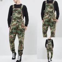 在飛比找ETMall東森購物網優惠-camouflage trousers mens suspe