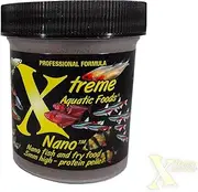 Xtreme Aquatic Food Nano 0.5mm High-Protein Sinking Pellets for All Nano Fish and Fry 70 Grams (2.5oz)