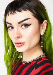 Silver Give Ya Lip Ring Set
