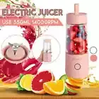 350ml Portable Blender Juicer Electric USB Rechargeable Mixer Smoothie Slushy