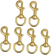 ROMISBABA 3sets Alloy Buckle Harness Accessories for Dogs Cats Pet Collar Hooks and Swivel Joints for Traction Rope Management 2pcs*3