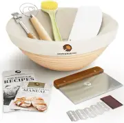 Superbaking Banneton Bread Proofing Basket, Sourdough Bread Baking Supplies, rou