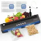 Vacuum Sealer Machine, Automatic Food Sealer with Cutter, Dry & Moist Modes, Com