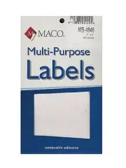 Maco Multi-Purpose Handwrite Labels square 3 in. x 3 in MS4848 6 pks