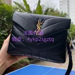 SAINT LAURENT 經典小胖子 YSL LOULOU 4946黑色 款雙鏈相機包小款25CM斜背包斜挎包單肩包