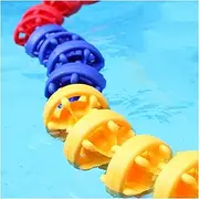 Floating Pool Safety Divider Lane Line, 3.3ft-59ft Pool Anti-Wave Safety Rope for Dividing Lanes for Shallow Swimming Competitions(12m/40ft)