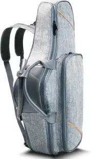Alto Saxophone Case - 2-In-1 Padded Backpack Gig Bag with Flute Pocket & Accesso