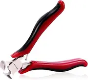 SPEEDWOX 4 Inch End Nippers Mini End Cutting Pliers Micro End Cutting Nippers Precision End Cutters Functional Wire Cutter with Spring Pull Nails Brads Professional Jewelry Making Shoes Repair Tool