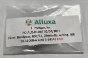 New ALLUXA 806/12 25mm BANDPASS Optical FILTER 806/12 OD6 BP