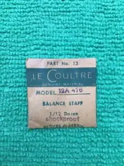 Jaeger LeCoultre Balance Staff Shockproof Cal. 12A 476 Part 723 13, NOS