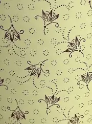 Floral Trunk Liner chest antique vintage old inside interior sticker decal paper